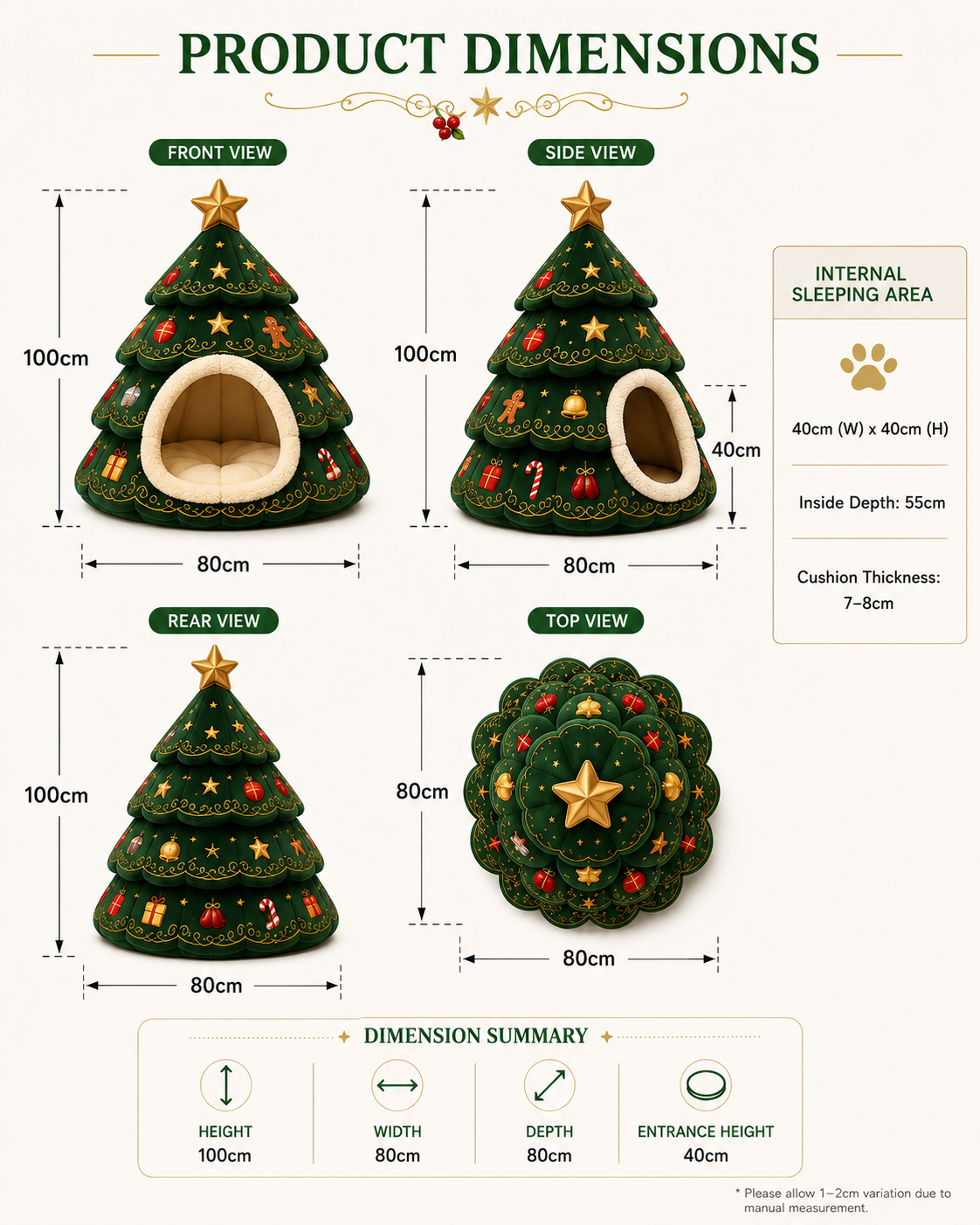 Santa Paws Pet Beds
