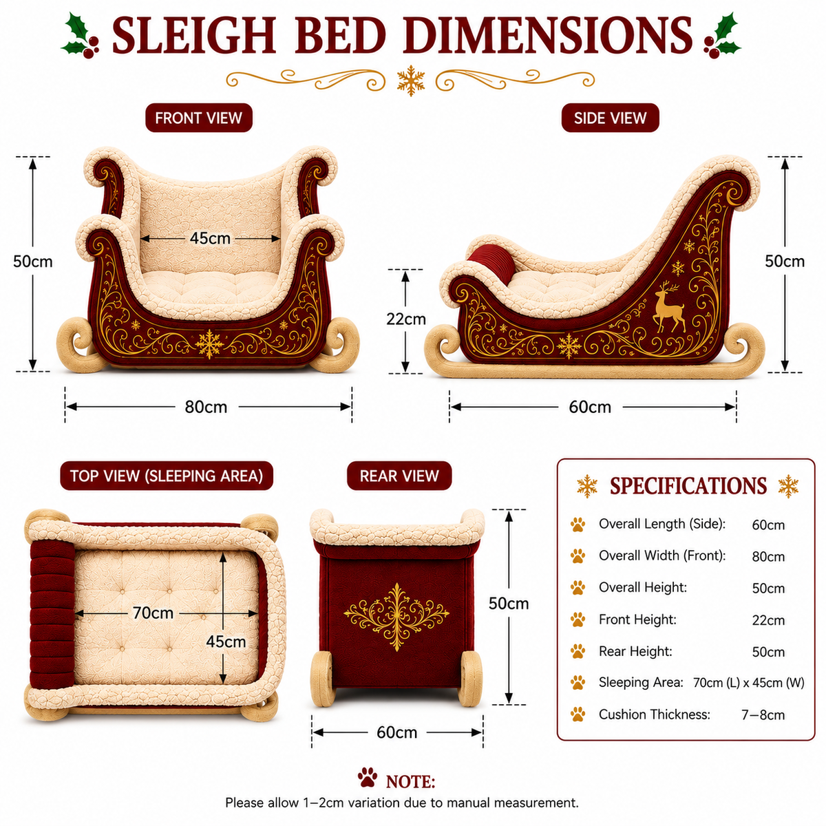Santa Paws Pet Beds