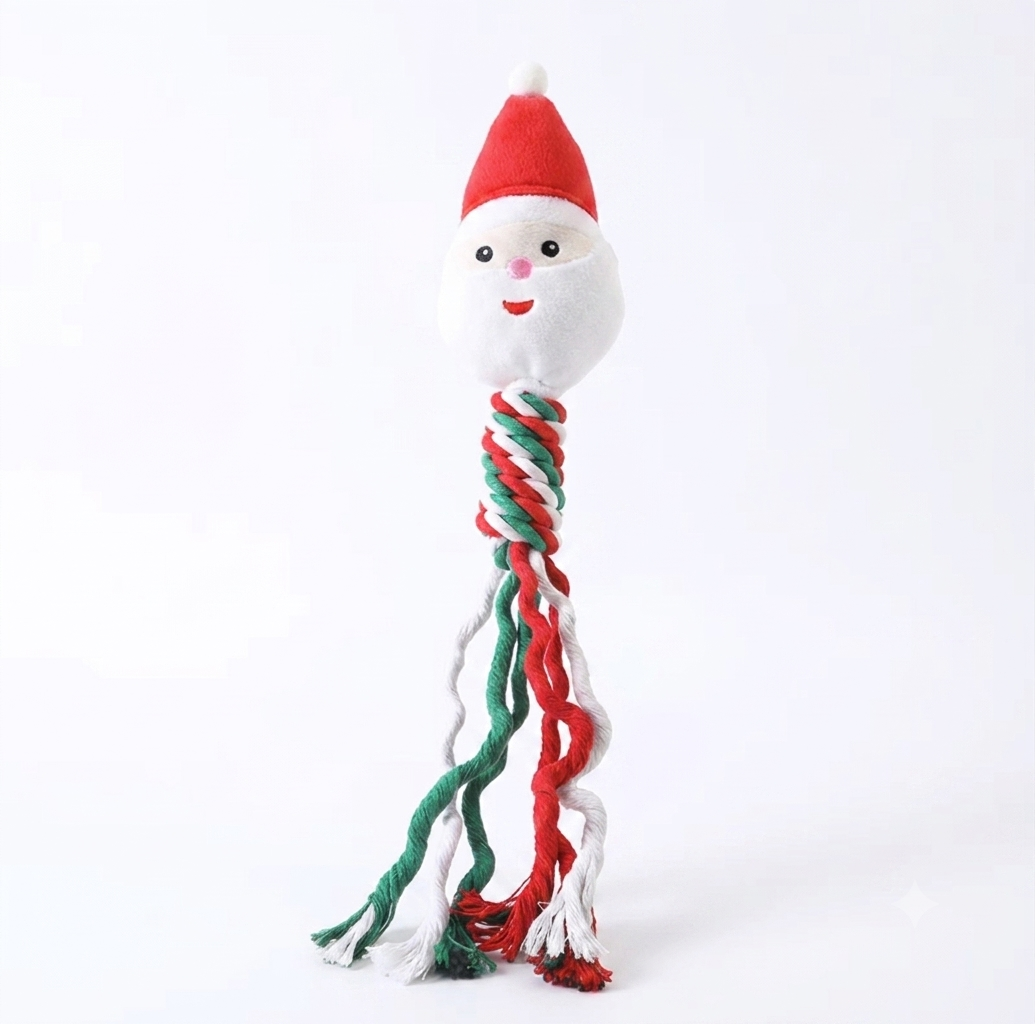 Santa Clause Dog Chew Toy
